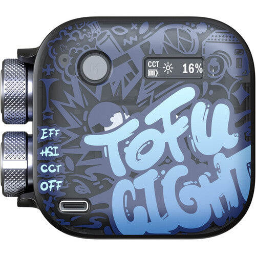 PHOTOOLEX Tofu Panel de Luz LED RGB Negro 6W Batería 63 Minutos