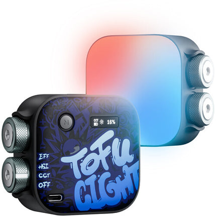 PHOTOOLEX Tofu Panel de Luz LED RGB Negro 6W Batería 63 Minutos
