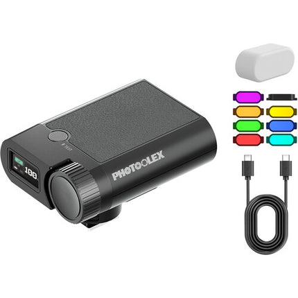 PHOTOOLEX G01 Mini Speedlite Flash con ISO Montura Universal 700 Destellos