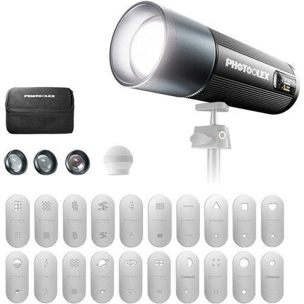 PHOTOOLEX Zoom Light Pro RGB Kit LED Foco 396 Lux 5600K Batería Integrada