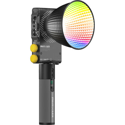 PHOTOOLEX Q100C RGB LED Monolight Iluminación RGB 17410 Lux 2700-6500K