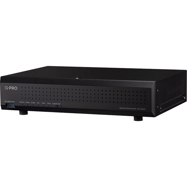 i-PRO WJ-NU301 NVR de 16 canales 8MP con disco duro 8TB y 16 puertos PoE+