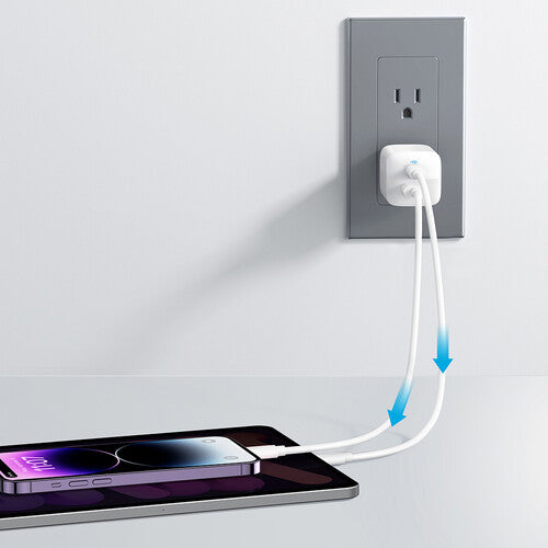 Anker Cargador de Pared 33W 2 Puertos USB-C USB-A con Cable USB-C