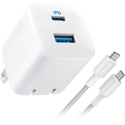 Anker Cargador de Pared 33W 2 Puertos USB-C USB-A con Cable USB-C
