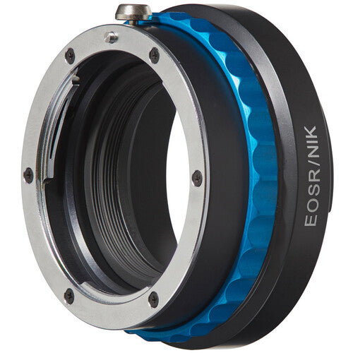 Novoflex Adaptador de Montura de Lente Nikon F a Canon RF con Anillo de Control de Apertura y Construcción Metálica
