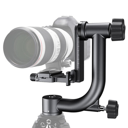 K&F Concept Cabezal Gimbal para Trípode con Plataforma Ajustable 2.75 Pulgadas y Capacidad 20 kg