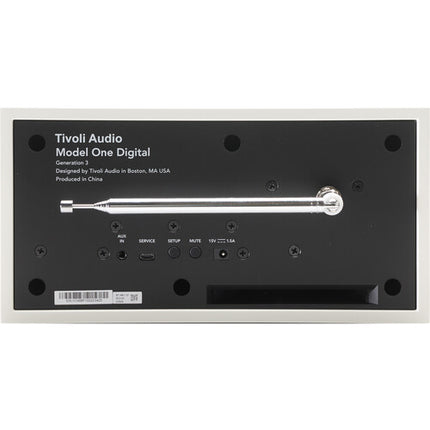 Tivoli Model One Radio Digital Wi-Fi Bluetooth 20W Blanco Plata Gen 3