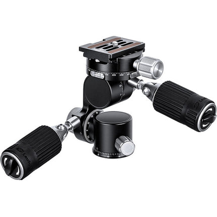 Leofoto FW-01 Cabezal Pan Tilt 3 Vías Capacidad 22 lb con Plato NP-60 Arca-Type