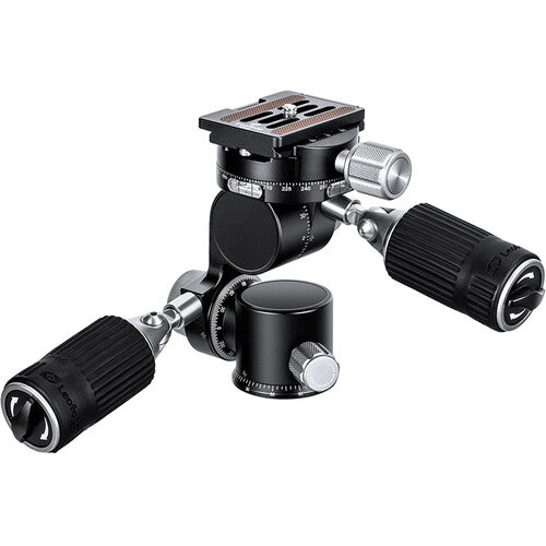 Leofoto FW-01 Cabezal Pan Tilt 3 Vías Capacidad 22 lb con Plato NP-60 Arca-Type