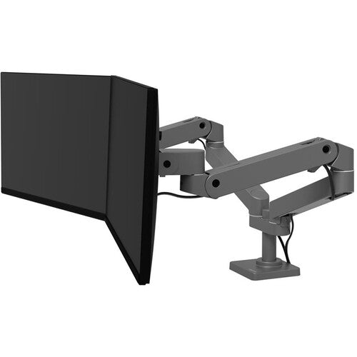 Ergotron LX Pro Soporte de Escritorio Doble para Monitores de 27" y 20 lb con Rotación 360°
