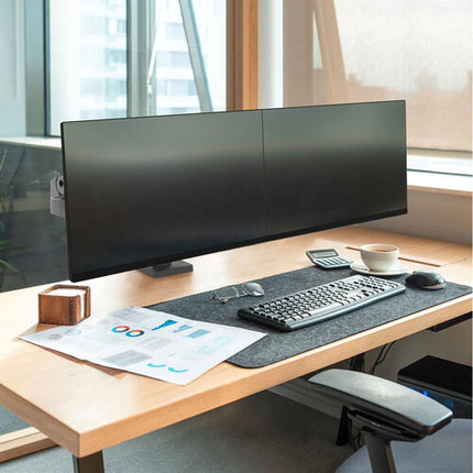 Ergotron LX Pro Soporte de Escritorio Doble para Monitores de 27" y 20 lb con Rotación 360°