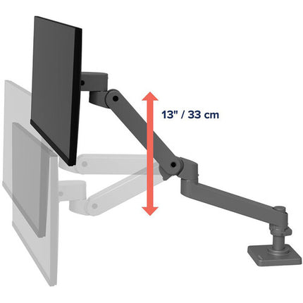 Ergotron LX Pro Soporte de Escritorio con Montaje en Ojal 34" 22 lb Dark Gray