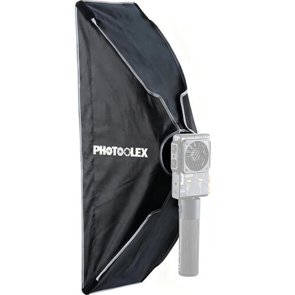 PHOTOOLEX QR80 Softbox Rectangular 80x31.5 cm con Difusores y Rejilla Honeycomb