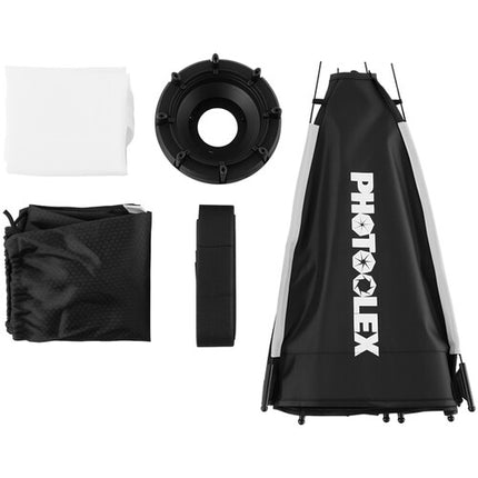 PHOTOOLEX QP55 Softbox Octagonal 21.6 Pulg Easy-Lock con Difusores
