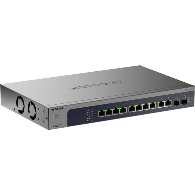 Netgear XS512EMv2 Switch de red gestionado 10 puertos 10G 240 Gb/s 178.6 Mpps Rackmount
