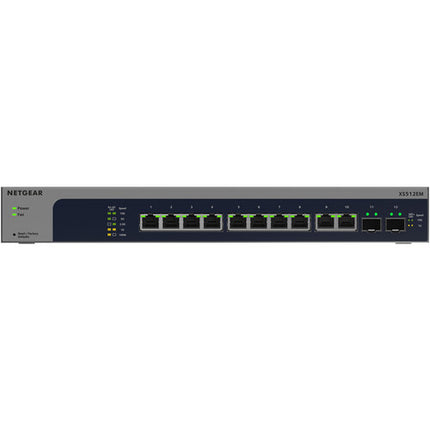 Netgear XS512EMv2 Switch de red gestionado 10 puertos 10G 240 Gb/s 178.6 Mpps Rackmount