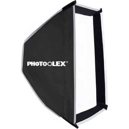 PHOTOOLEX QR45 Softbox Rectangular 45x11 cm con Parrilla y Difusores
