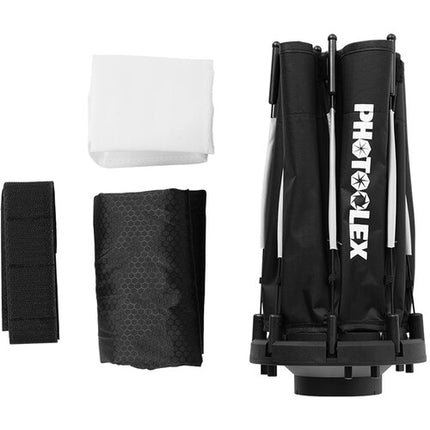 PHOTOOLEX QP30 Softbox Octagonal 30 cm con Easy-Lock y Difusores