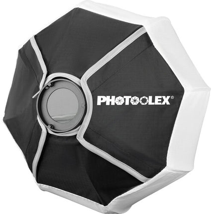 PHOTOOLEX QS30 Softbox Linterna 30 cm Luz Suave Interior Plata Funda