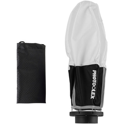 PHOTOOLEX QS30 Softbox Linterna 30 cm Luz Suave Interior Plata Funda