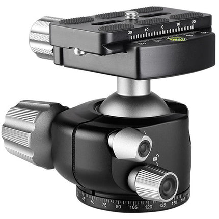 Leofoto LH-36 Cabezal de Bola Perfil Bajo Capacidad 39.7 lb Arca-Type rápido