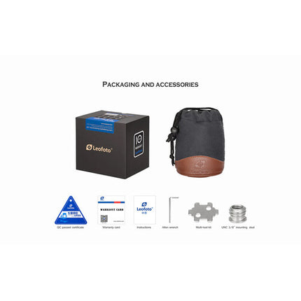 Leofoto LH-36LR Cabezal de Bola 3.3" 39.7 lb con Abrazadera LR-50