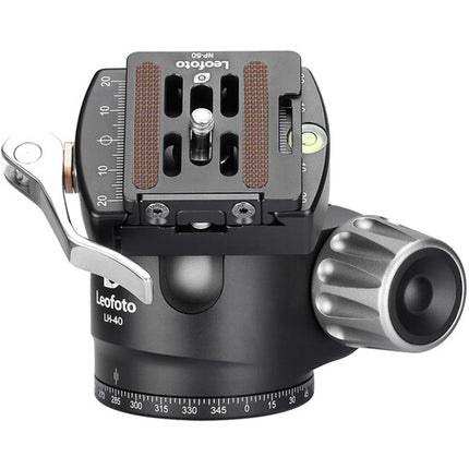 Leofoto LH-40LR Cabeza de Bola Perfil Bajo con Capacidad 44.1 lb y Base 2.2"