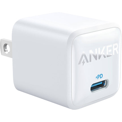 Anker 20W Cargador de Pared USB-C Blanco con 1 Puerto y Control de Temperatura
