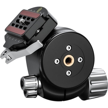 Leofoto LH-55LR Cabezal esférico 55.1 lb con abrazadera LR-70 negra