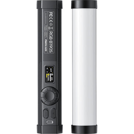 PHOTOOLEX B190S Luz LED Tubo RGB 7.6" 2500-9900K Batería 90 Minutos