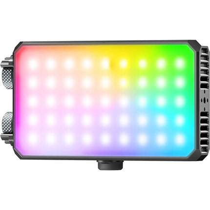 PHOTOOLEX X2077 Pro Panel LED RGB 7.3x4.3 pulgadas 2280 Lux Kit Modificador