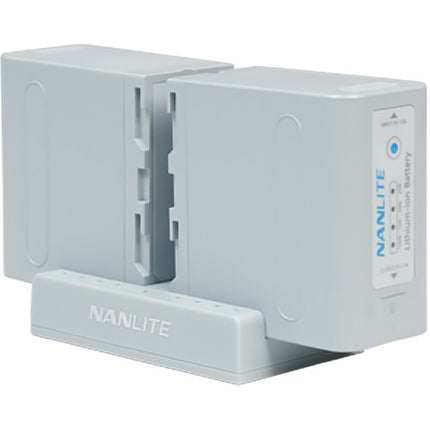 Nanlite Cargador de baterías L-Series NP-F doble puerto 8.4V USB-C rápido