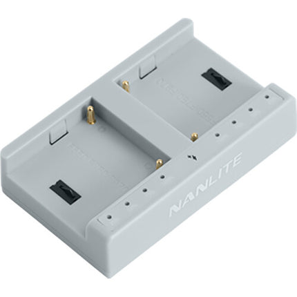 Nanlite Cargador de baterías L-Series NP-F doble puerto 8.4V USB-C rápido