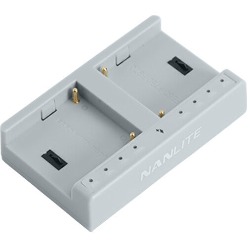 Nanlite Cargador de baterías L-Series NP-F doble puerto 8.4V USB-C rápido