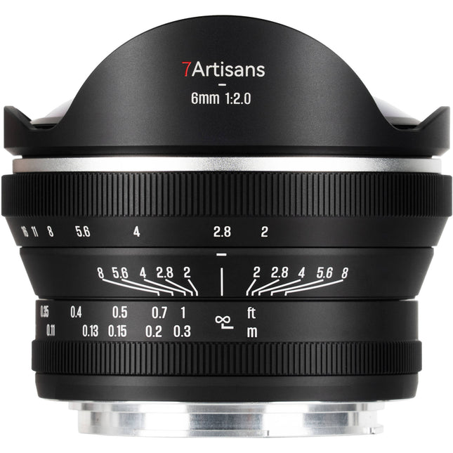 7Artisans 6mm f/2 Lente Ojo de Pez para Canon RF Ángulo 220°