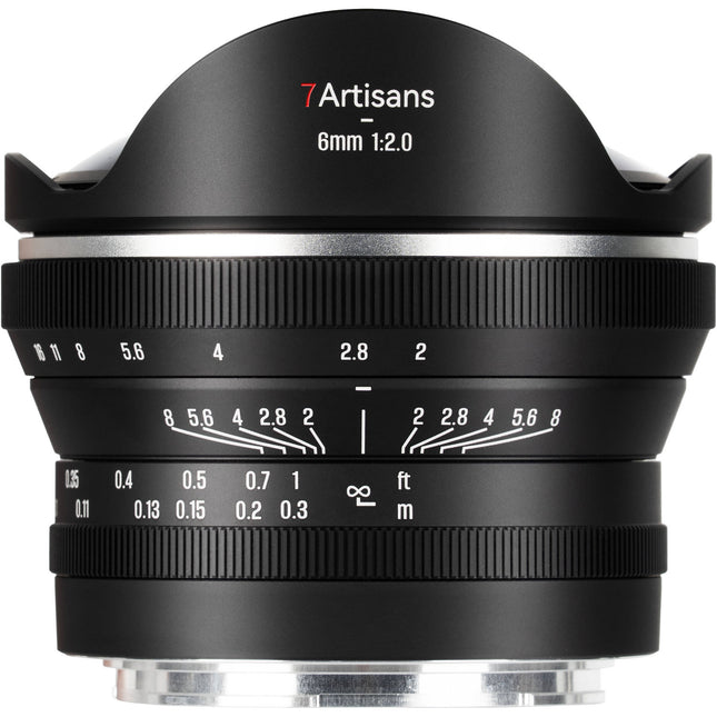 7Artisans 6mm f2 Lente Fisheye para Nikon Z Ángulo 220° y Distancia Mínima 3.9"