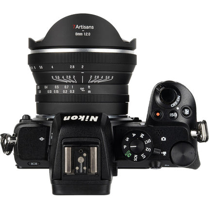 7Artisans 6mm f2 Lente Fisheye para Nikon Z Ángulo 220° y Distancia Mínima 3.9"