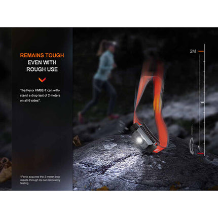 Fenix HM62-T Linterna Frontal LED para Trail Running 1200 Lúmenes Batería 18650