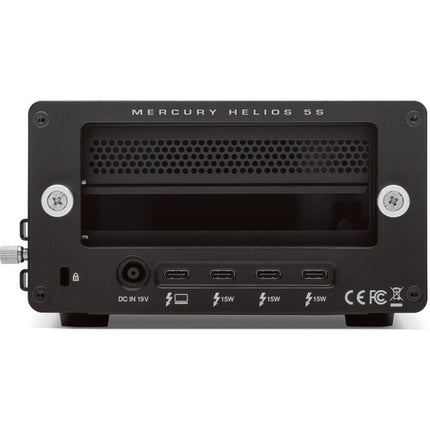OWC Mercury Helios 5S Solución de Expansión PCIe Thunderbolt 5 con 3 Puertos 80 Gb/s y Fuente 90W