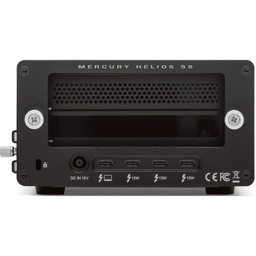 OWC Mercury Helios 5S Solución de Expansión PCIe Thunderbolt 5 con 3 Puertos 80 Gb/s y Fuente 90W