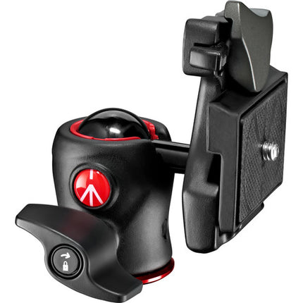 Manfrotto 490 Cabezal de Bola Central Capacidad 4 kg Altura 8.9 cm with Placa de Liberación Rápida 200LT-PL