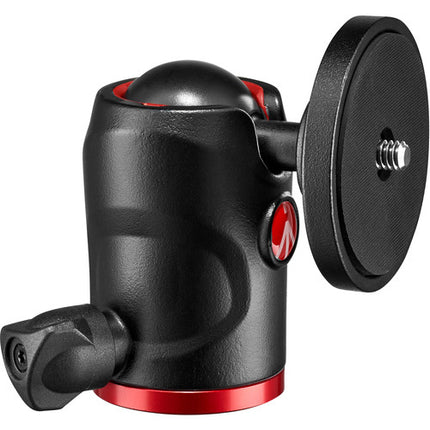 Manfrotto 494 Cabezal de Bola Central con Montura Redonda Carga 9kg Altura 10cm
