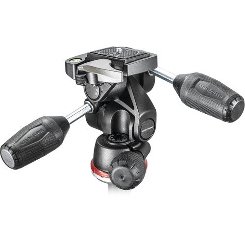 Manfrotto MH804 Cabezal 3 Vías Panorámico y Inclinable Capacidad 10 kg con Placa Rápida 200LT-PL