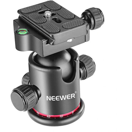 Neewer Arca-Type Cabezal de Bola con Plato QR Capacidad 8 kg 360° Pan Azul y Negro