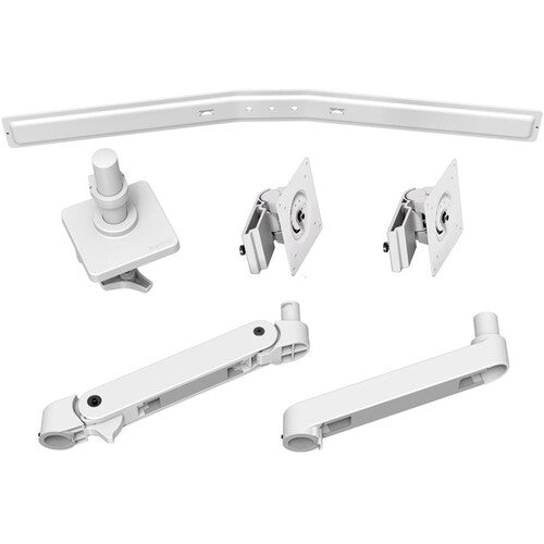 Ergotron LX Pro Desk Soporte Doble para Pantallas 27" Blanco 9.4 lb Capacidad
