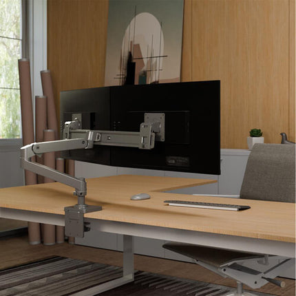 Ergotron LX Pro Desk Soporte Doble para Pantallas Hasta 27 Pulgadas 13" Ajuste de Altura