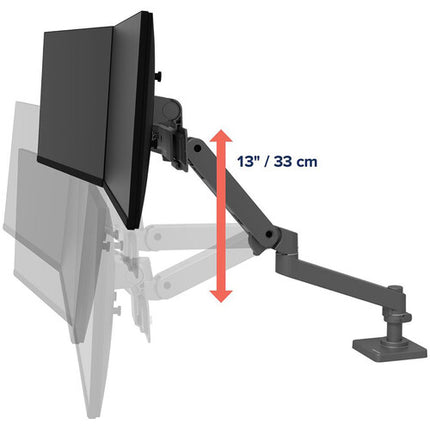 Ergotron LX Pro Desk Soporte Doble para Pantallas Hasta 27 Pulgadas 13" Ajuste de Altura