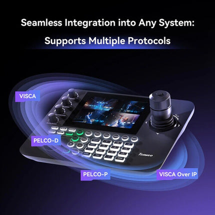 Tenveo KB300 PRO controlador de cámara con pantalla TFT de 7" y control PoE