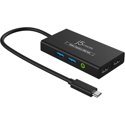 j5create JVA01 Capturadora y Hub USB HDMI 1080p 4K con USB-C Integrado