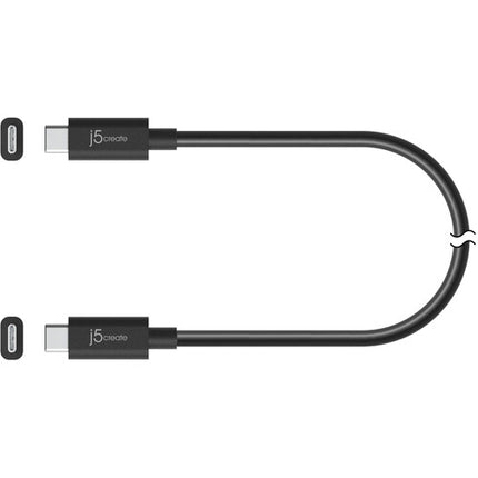 j5create Cable USB-C USB4 100W 2.6' 40 Gb/s Soporte 8K 4K Dual